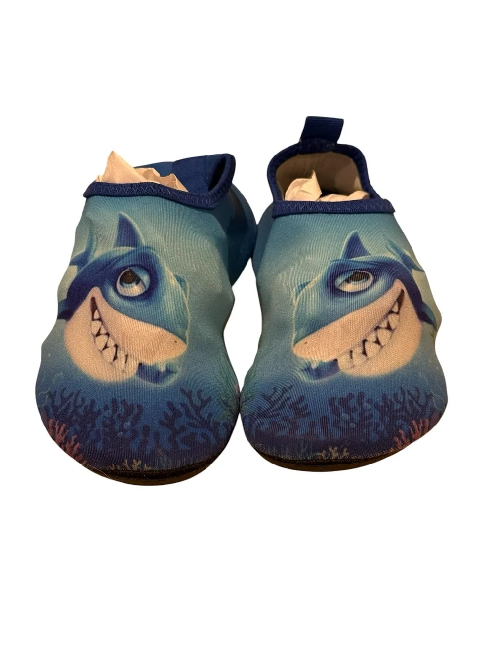 Unisex Boys Girls Water Shoe Shark Blue Size 10 Toddlers